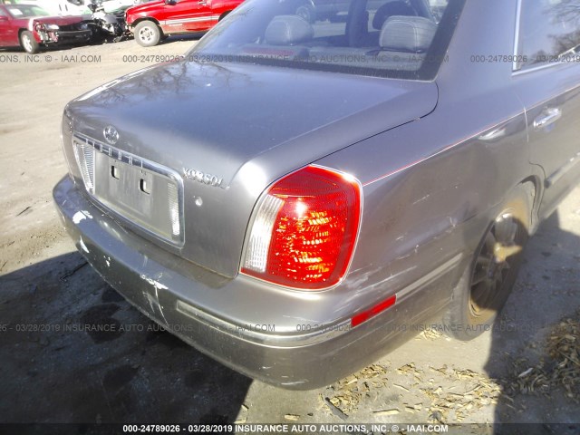 KMHFU45E64A299483 - 2004 HYUNDAI XG 350 SILVER photo 6