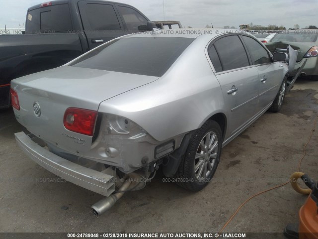 1G4HC5EM0BU110136 - 2011 BUICK LUCERNE CXL SILVER photo 4