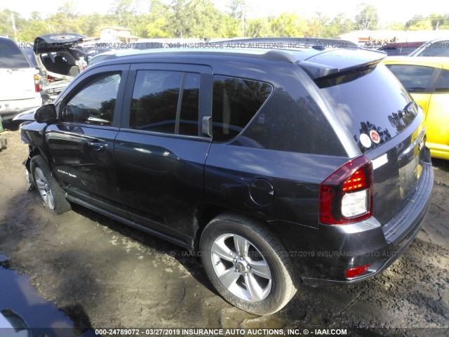 1C4NJCEB0ED691917 - 2014 JEEP COMPASS LATITUDE GRAY photo 3