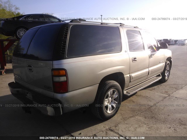 3GKEC16Z72G363388 - 2002 GMC YUKON XL C1500 TAN photo 4