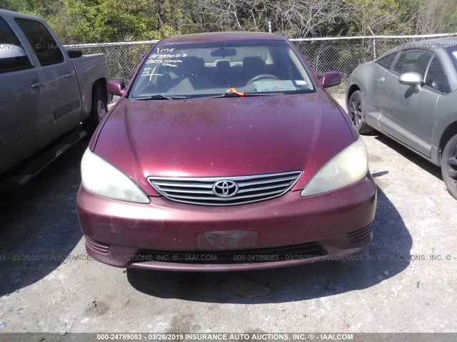 4T1BE32K85U419784 - 2005 TOYOTA CAMRY LE/XLE/SE RED photo 6