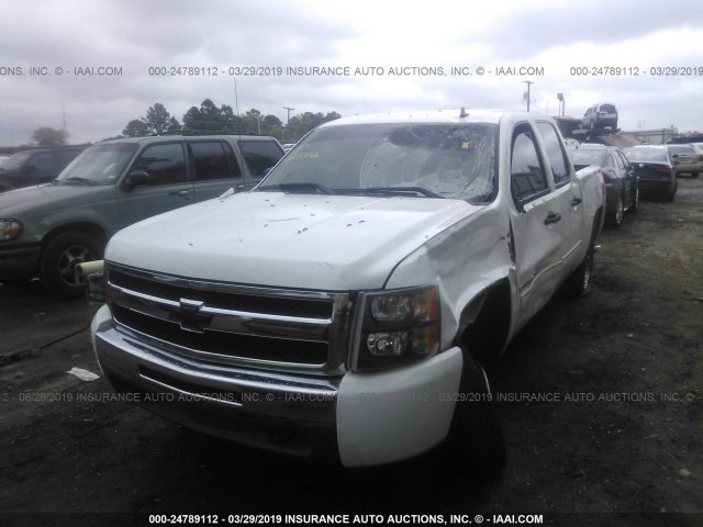 3GCEK23M69G150925 - 2009 CHEVROLET SILVERADO K1500 LT WHITE photo 2