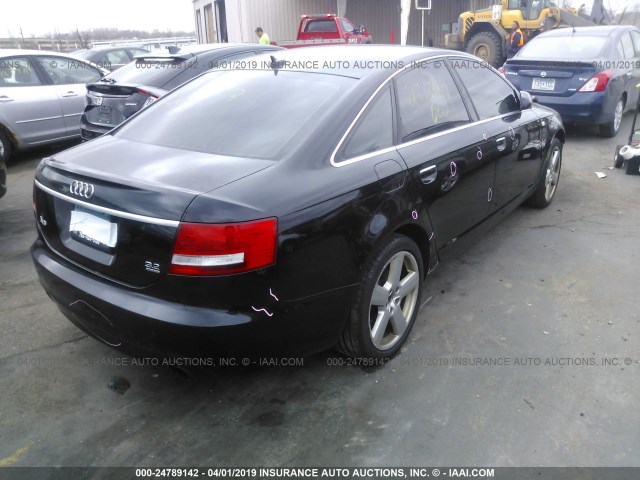 WAUDH74F08N181632 - 2008 AUDI A6 3.2 QUATTRO BLACK photo 4