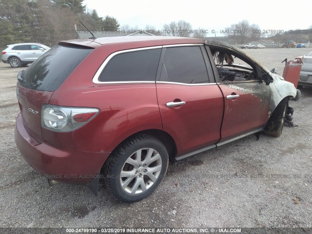 JM3ER293070155170 - 2007 MAZDA CX-7 RED photo 4