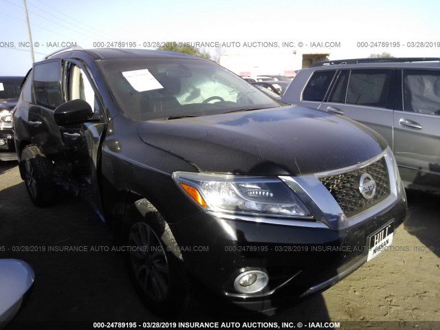 5N1AR2MN3DC612057 - 2013 NISSAN PATHFINDER S/SV/SL/PLATINUM BLACK photo 1