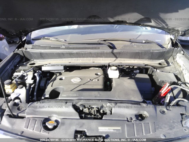 5N1AR2MN3DC612057 - 2013 NISSAN PATHFINDER S/SV/SL/PLATINUM BLACK photo 10