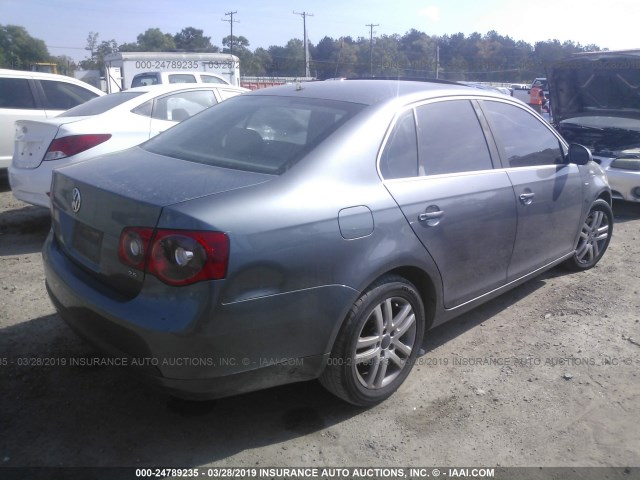 3VWEF71K87M119223 - 2007 VOLKSWAGEN JETTA WOLFSBURG GRAY photo 4