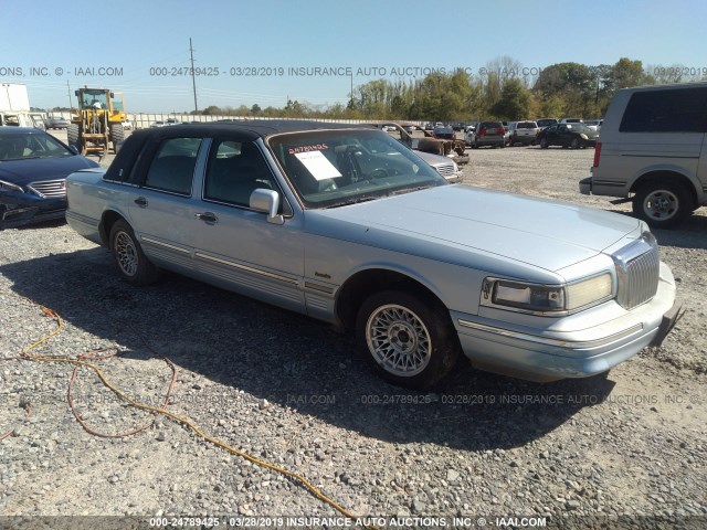 1LNLM81W0VY636683 - 1997 LINCOLN TOWN CAR EXECUTIVE BLUE photo 1