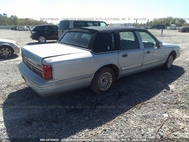 1LNLM81W0VY636683 - 1997 LINCOLN TOWN CAR EXECUTIVE BLUE photo 4