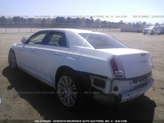 2C3CCAPG2DH504522 - 2013 CHRYSLER 300C LUXURY WHITE photo 3