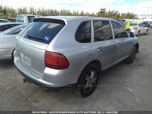 WP1AB29P64LA70373 - 2004 PORSCHE CAYENNE S SILVER photo 4