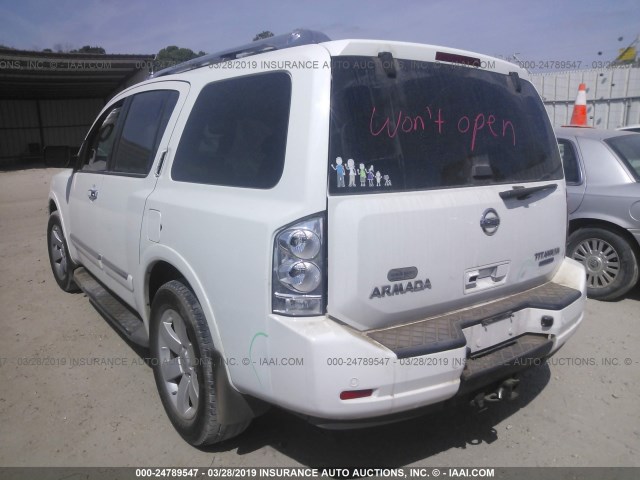 5N1BA0ND8AN620628 - 2010 NISSAN ARMADA SE/TITANIUM/PLATINUM WHITE photo 3