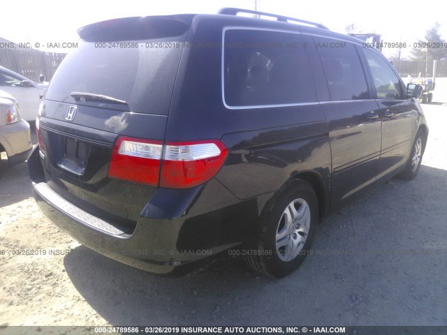 5FNRL38797B046665 - 2007 HONDA ODYSSEY EXL BLACK photo 4