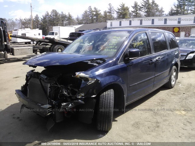 2C4RDGBG5CR336266 - 2012 DODGE GRAND CARAVAN SE Dark Blue photo 2