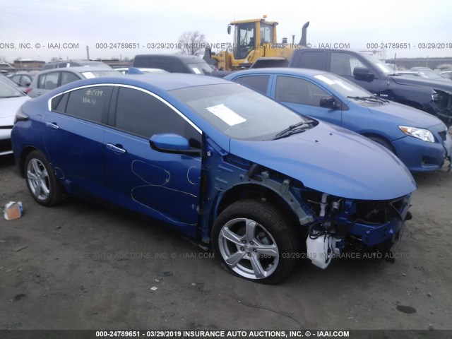 1G1RA6S55HU108322 - 2017 CHEVROLET VOLT LT BLUE photo 1