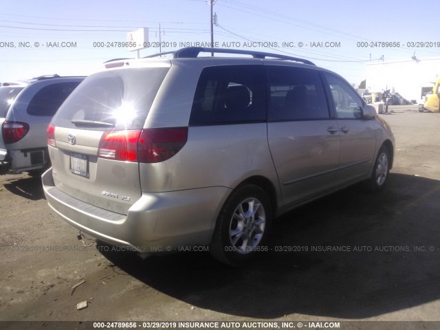 5TDZA22C04S112694 - 2004 TOYOTA SIENNA XLE/XLE LIMITED GOLD photo 4