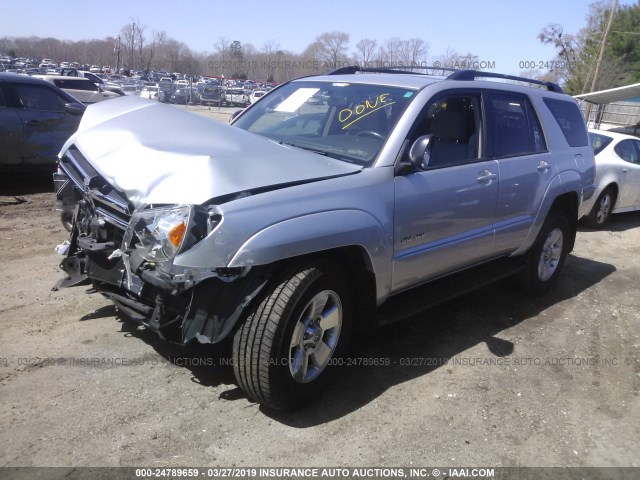 JTEBU14R758038311 - 2005 TOYOTA 4RUNNER SR5/SPORT SILVER photo 2