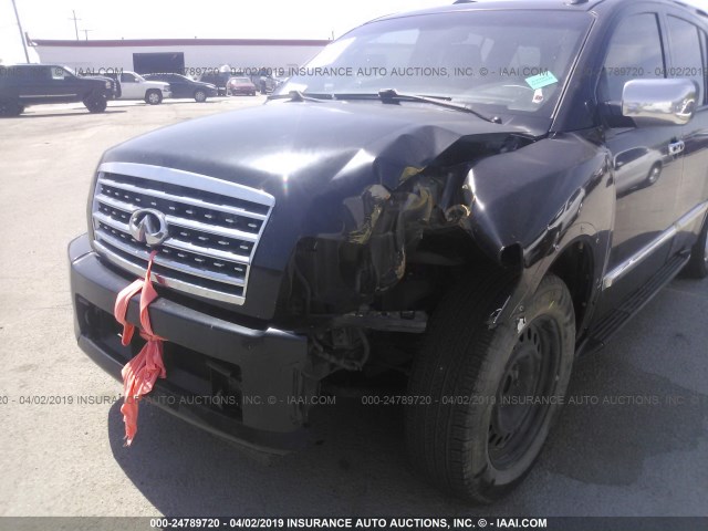 5N3ZA0ND5AN901551 - 2010 INFINITI QX56 BLACK photo 6