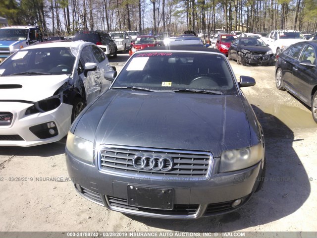 WAUAC48HX4K000592 - 2004 AUDI A4 1.8 CABRIOLET GRAY photo 6