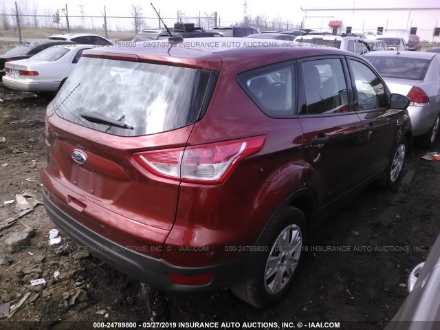 1FMCU0F71EUC90394 - 2014 FORD ESCAPE S ORANGE photo 4