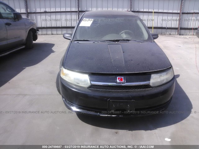 1G8AF52F23Z149697 - 2003 SATURN ION LEVEL 1 BLACK photo 6