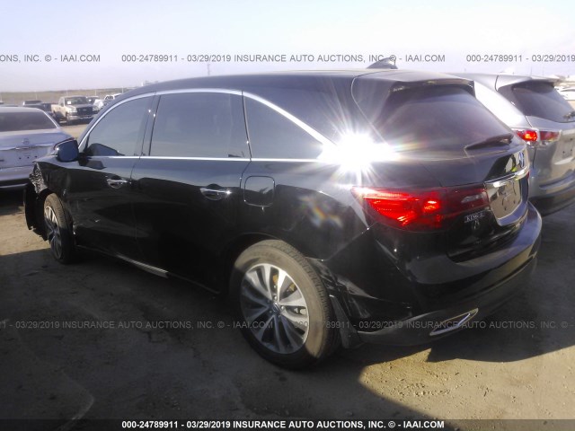 5FRYD4H42GB017916 - 2016 ACURA MDX TECHNOLOGY BLACK photo 3