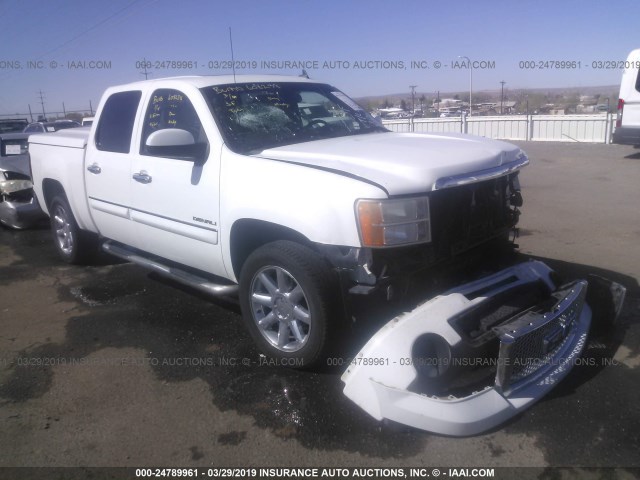 3GTRKXE25AG137047 - 2010 GMC SIERRA K1500 DENALI WHITE photo 1