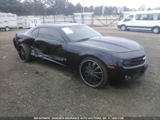 2G1FA1E38D9182891 - 2013 CHEVROLET CAMARO LS BLACK photo 1