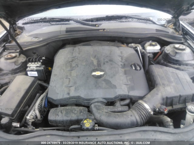 2G1FA1E38D9182891 - 2013 CHEVROLET CAMARO LS BLACK photo 10