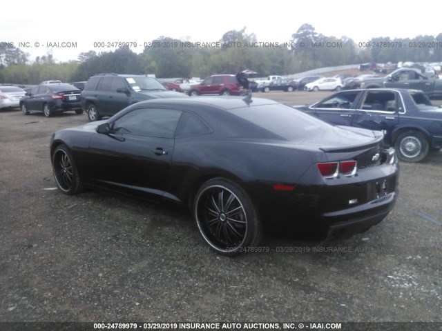 2G1FA1E38D9182891 - 2013 CHEVROLET CAMARO LS BLACK photo 3