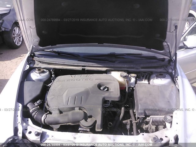 1G1ZC5E02CF359056 - 2012 CHEVROLET MALIBU 1LT 银色 照片 10