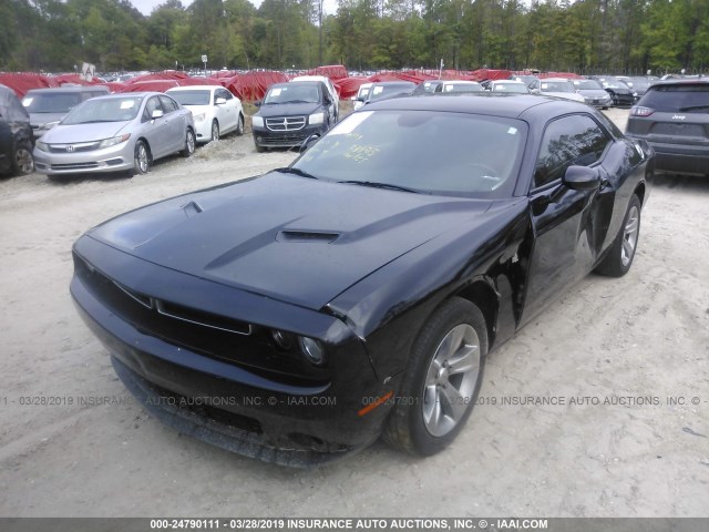 2C3CDZAG6HH568251 - 2017 DODGE CHALLENGER SXT BLACK photo 2