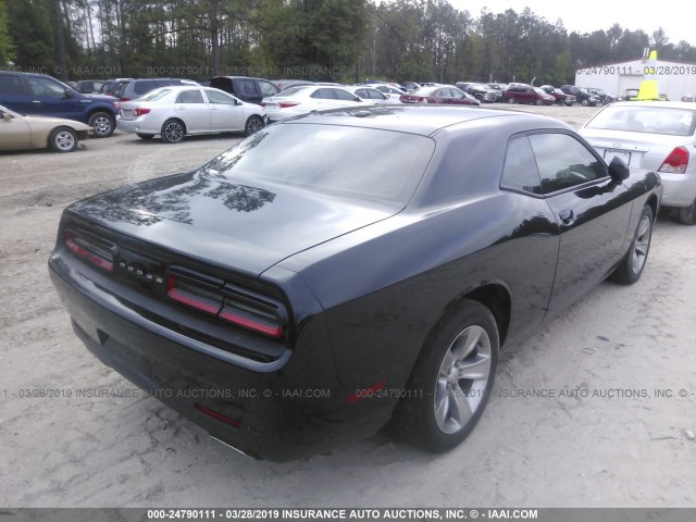 2C3CDZAG6HH568251 - 2017 DODGE CHALLENGER SXT BLACK photo 4