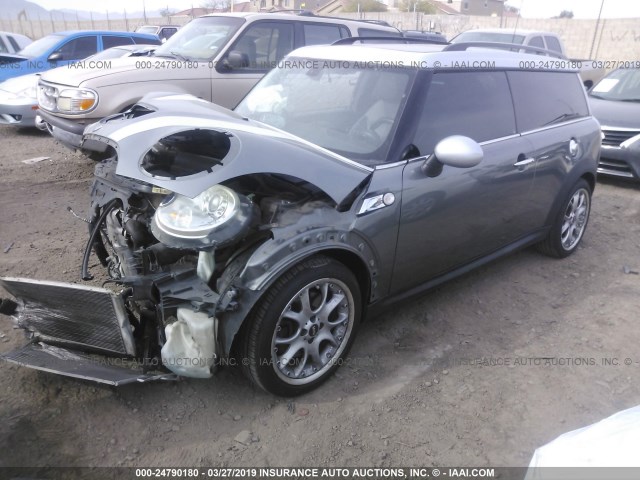 WMWMM335X9TP90978 - 2009 MINI COOPER S CLUBMAN GRAY photo 2