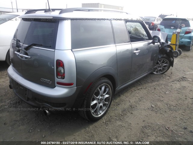 WMWMM335X9TP90978 - 2009 MINI COOPER S CLUBMAN GRAY photo 4