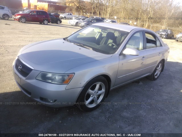 5NPEU46F78H336143 - 2008 HYUNDAI SONATA SE/LIMITED SILVER photo 2