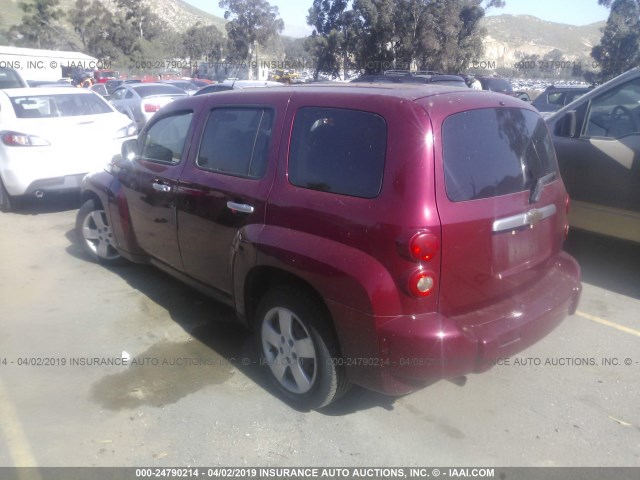 3GNDA13D17S595325 - 2007 CHEVROLET HHR LS RED photo 3