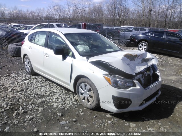 JF1GPAA62E8299203 - 2014 SUBARU IMPREZA WHITE photo 1