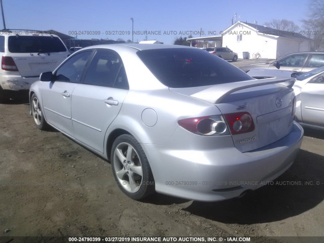 1YVFP80D435M16304 - 2003 MAZDA 6 S SILVER photo 3