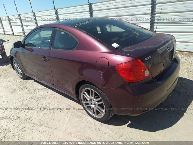 JTKDE177250037370 - 2005 TOYOTA SCION TC PURPLE photo 3