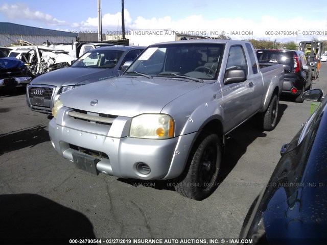 1N6ED26T74C438619 - 2004 NISSAN FRONTIER KING CAB XE V6 SILVER photo 2