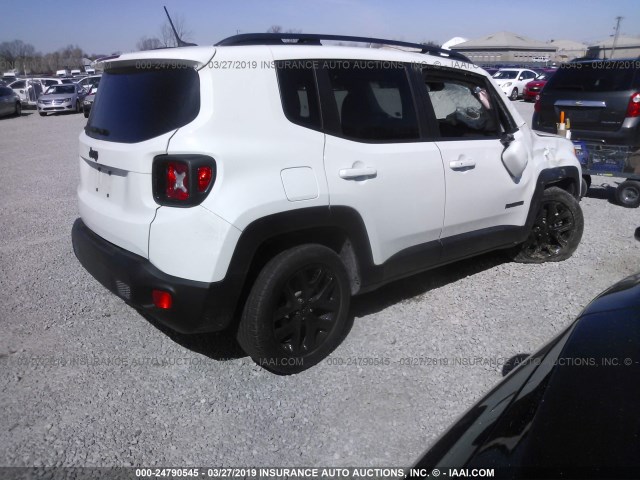 ZACCJABB4HPE66647 - 2017 JEEP RENEGADE LATITUDE WHITE photo 4