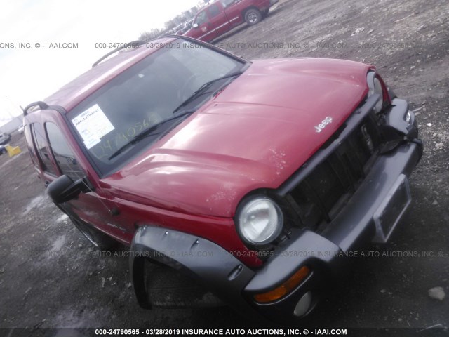 1J4GL48K03W672820 - 2003 JEEP LIBERTY SPORT/FREEDOM RED photo 1