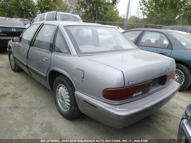 2G4WB52K0T1442202 - 1996 BUICK REGAL CUSTOM SILVER photo 3