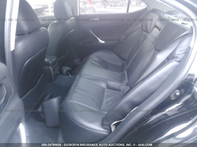 JTHCK262062007280 - 2006 LEXUS IS 250 BLACK photo 8