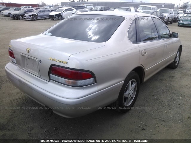 4T1BF12B4VU205828 - 1997 TOYOTA AVALON XL/XLS GOLD photo 4