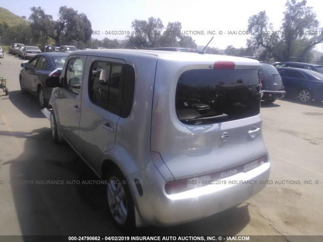 JN8AZ2KR5BT205403 - 2011 NISSAN CUBE S/SL/KROM SILVER photo 3