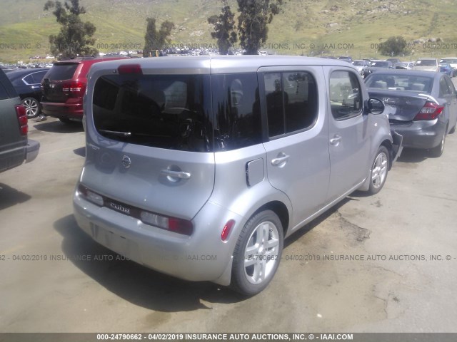 JN8AZ2KR5BT205403 - 2011 NISSAN CUBE S/SL/KROM SILVER photo 4