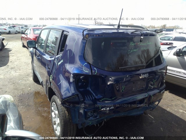 ZACCJBBB6JPH94924 - 2018 JEEP RENEGADE LATITUDE BLUE photo 3