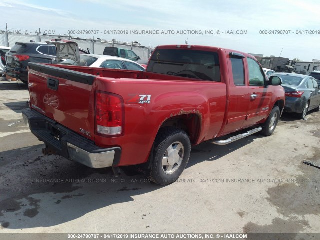 1GTEK19J07Z511943 - 2007 GMC NEW SIERRA K1500 RED photo 4